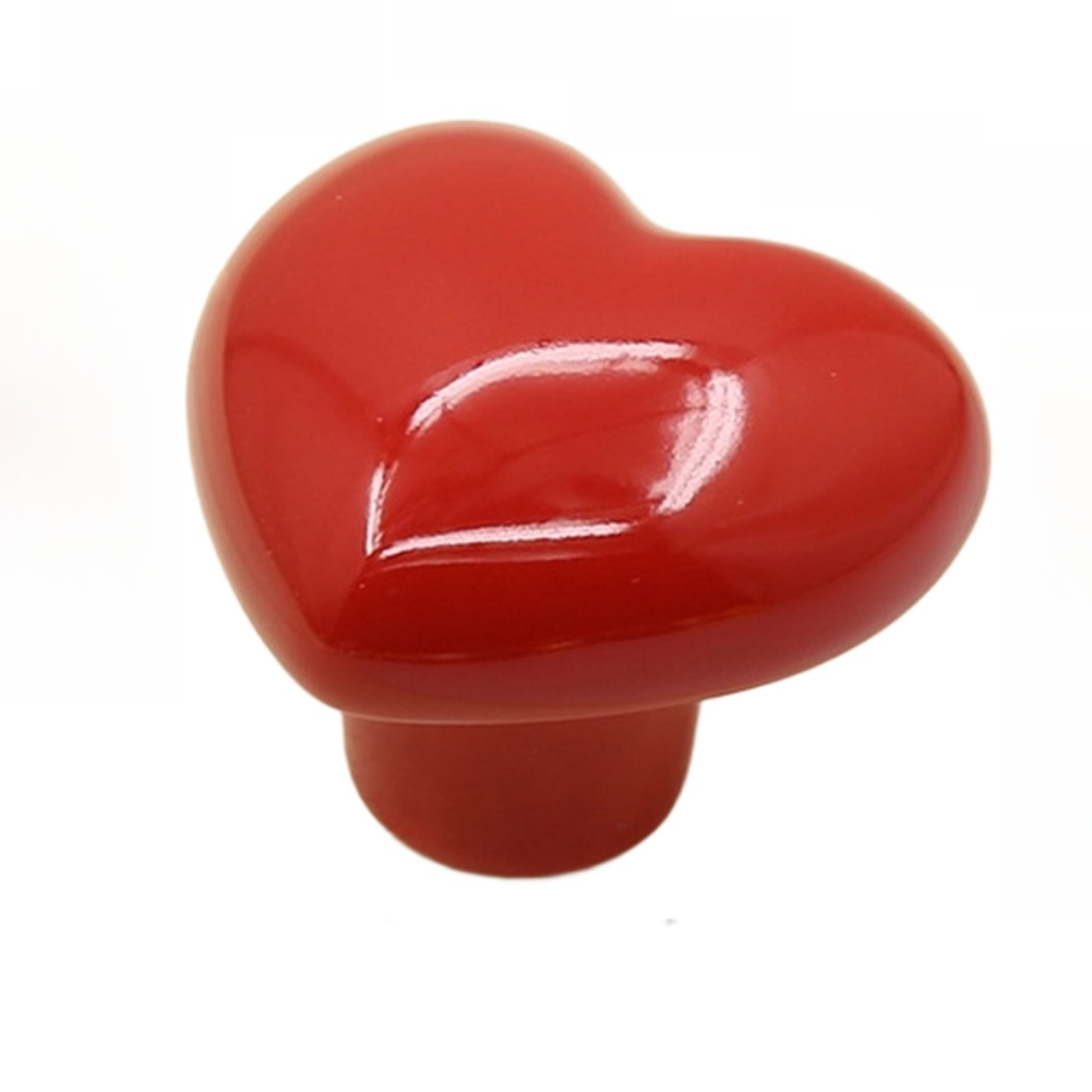 Furniture Hardware Pulls - Heart Shaped Pottery Cabinet Handle No