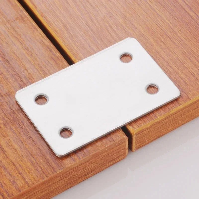 Furniture Joinery Hardware - 10Pcs Stainless Steel L-Shaped Fixing Brackets