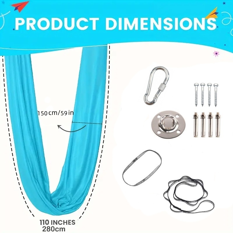 1.5*2.8m Elastic Swing Hammock - Furniture Joinery Hardware recension och pris