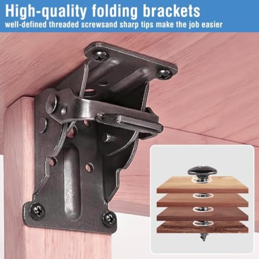 4pcs Heavy Duty Folding Bracke - Furniture Hardware For Legs recension och pris