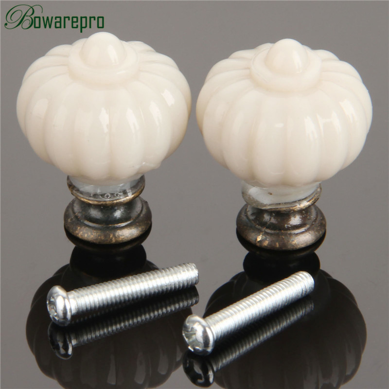 1Pc Acrylic Ivory White Pumpki - Furniture Hardware Pulls recension och pris