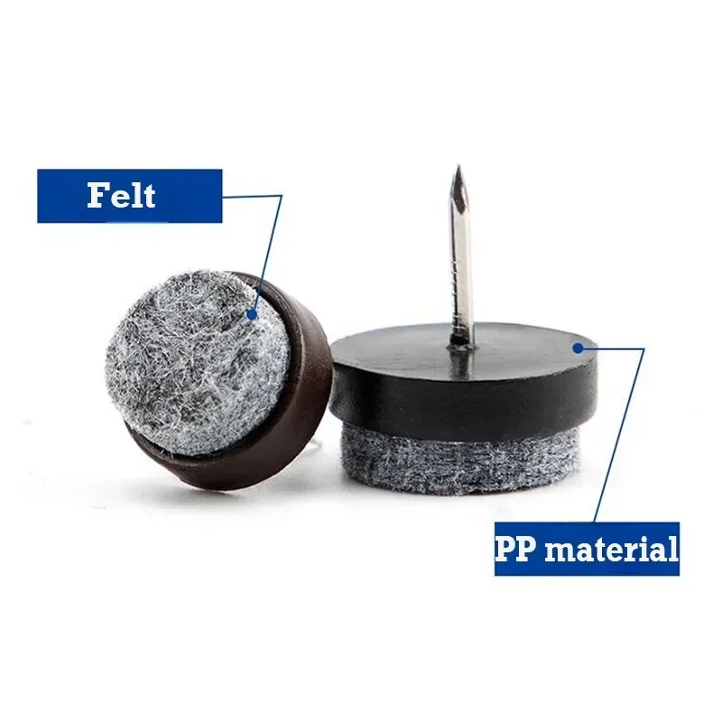 30pcs 14-28mm Plastic Felt Nai - Furniture Hardware For Legs recension och pris