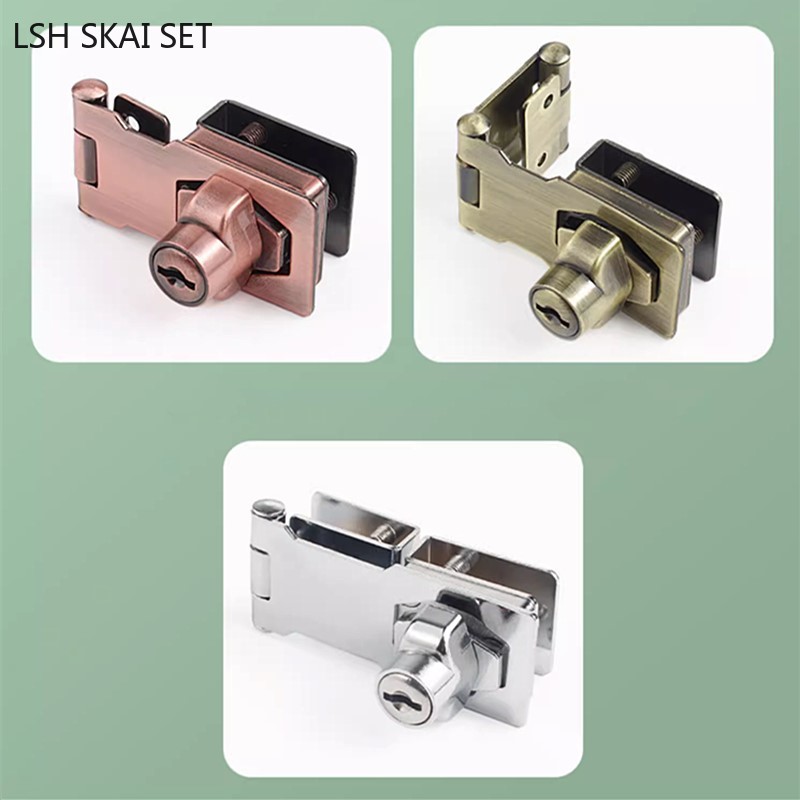 No-punch Glass Door Lock Store - Furniture Hardware Store recension och pris