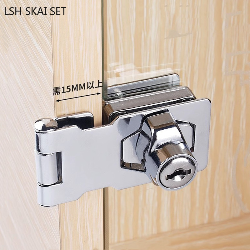 No-punch Glass Door Lock Store - Furniture Hardware Store recension och pris