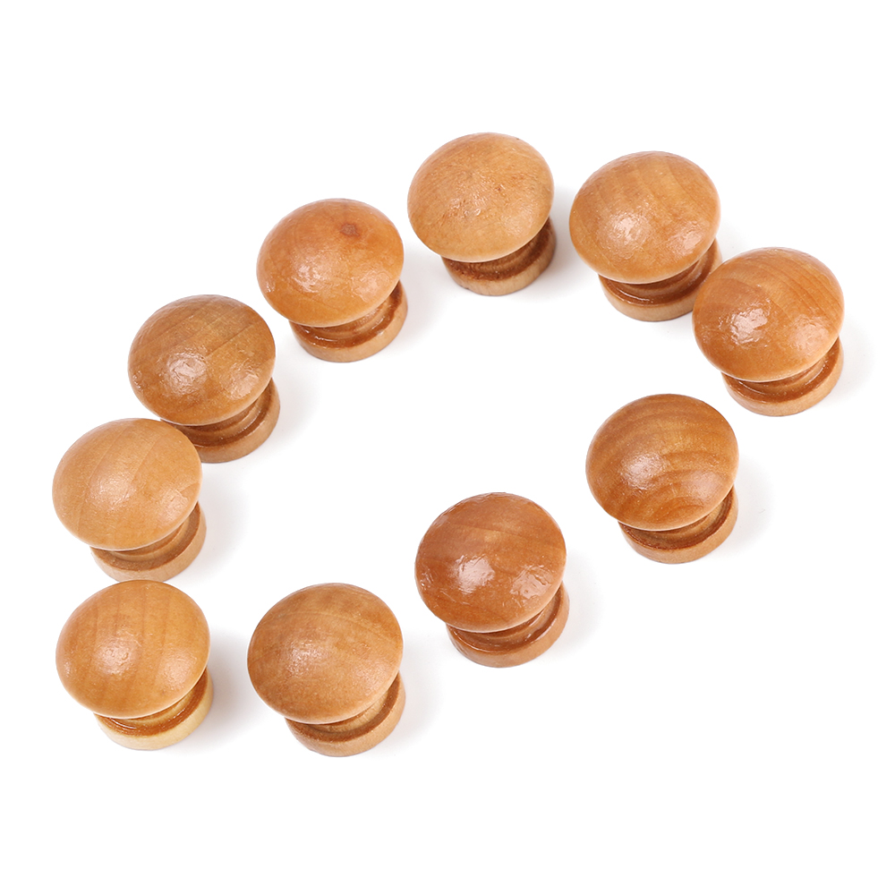 10pcs/Lot Round Shape Natural  - Furniture Hardware Pulls recension och pris