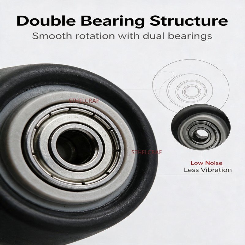 4Pcs Double Bearing Soft Rubbe - Furniture Hardware Replacement recension och pris