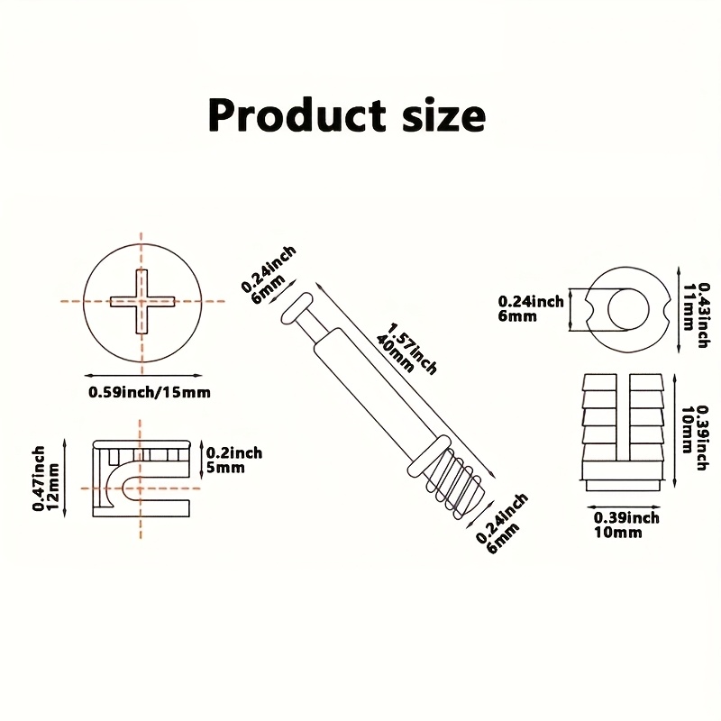 10-50Pcs Heavy-Duty Premium Fu - Furniture Joinery Hardware recension och pris