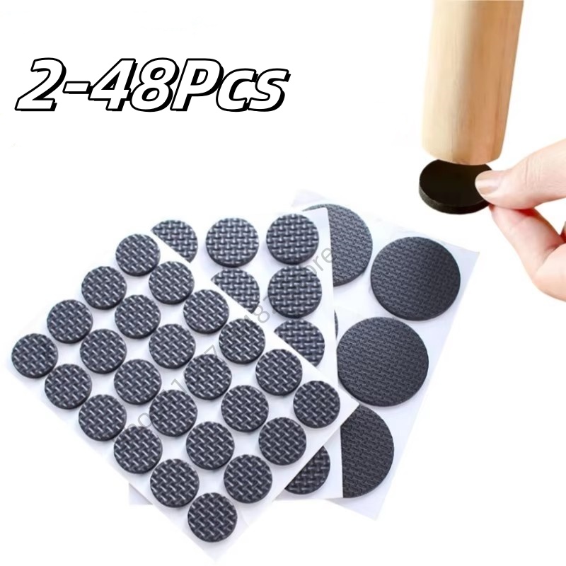 2-48Pc Self Adhesive Black Fur - Furniture Foot Pad recension och pris