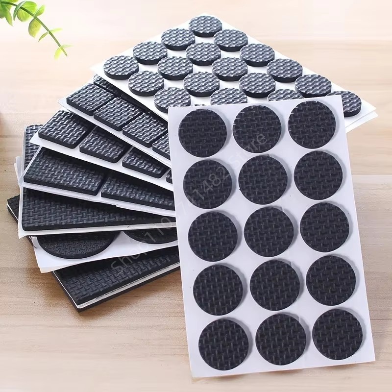 2-48Pc Self Adhesive Black Fur - Furniture Foot Pad recension och pris