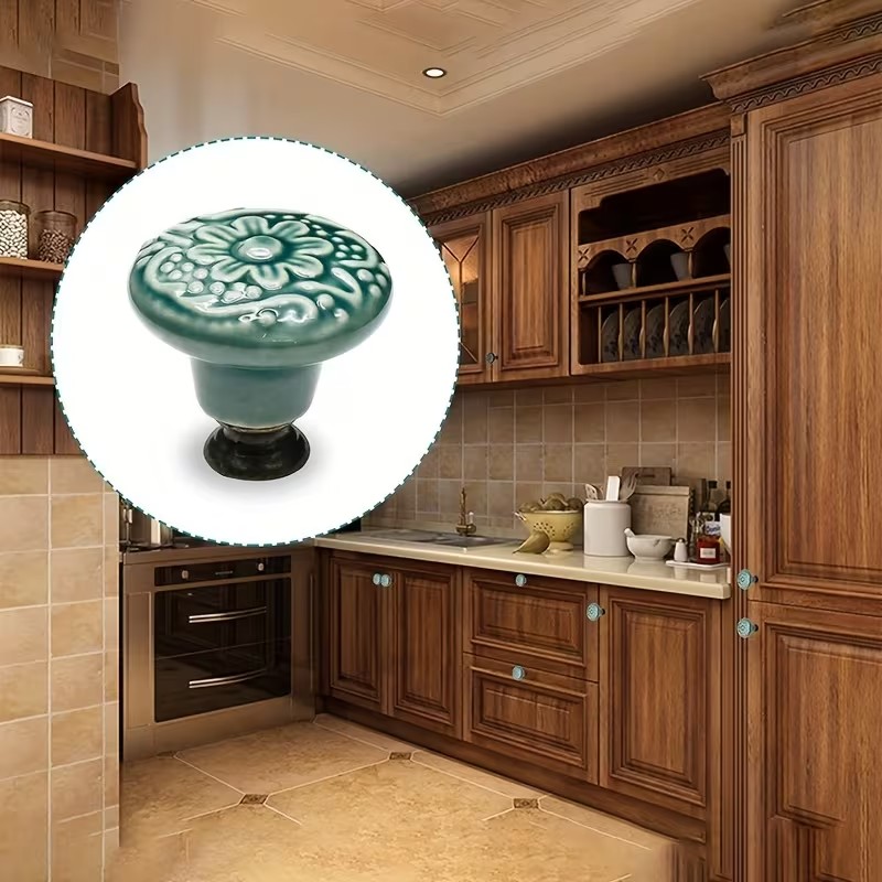 12pcs Ceramic Cabinet Knobs, F - Furniture Hardware Pulls recension och pris
