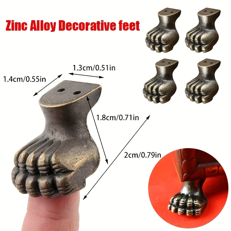 4pcs Antique Foot Brass Jewelr - Furniture Hardware For Legs recension och pris