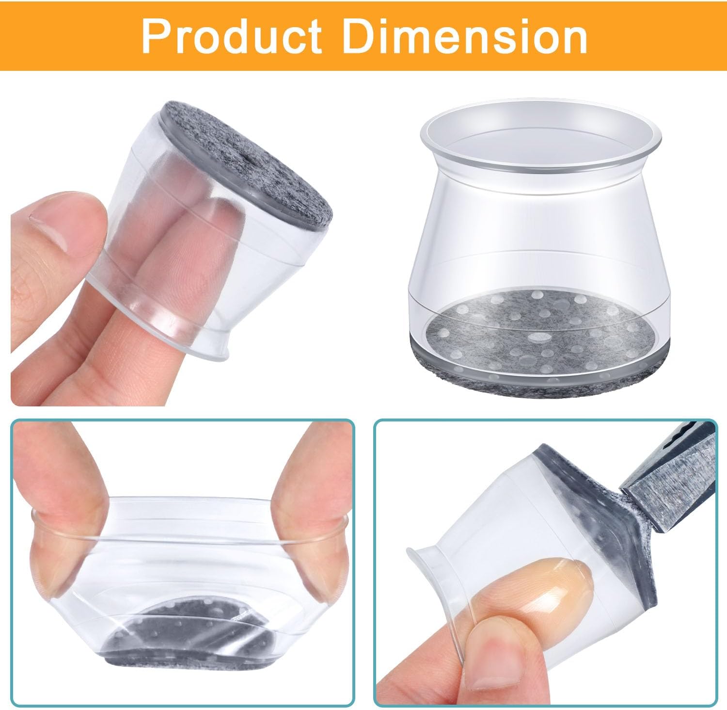 16 Pcs Chair Leg Floor Protect - Furniture Foot Pad recension och pris