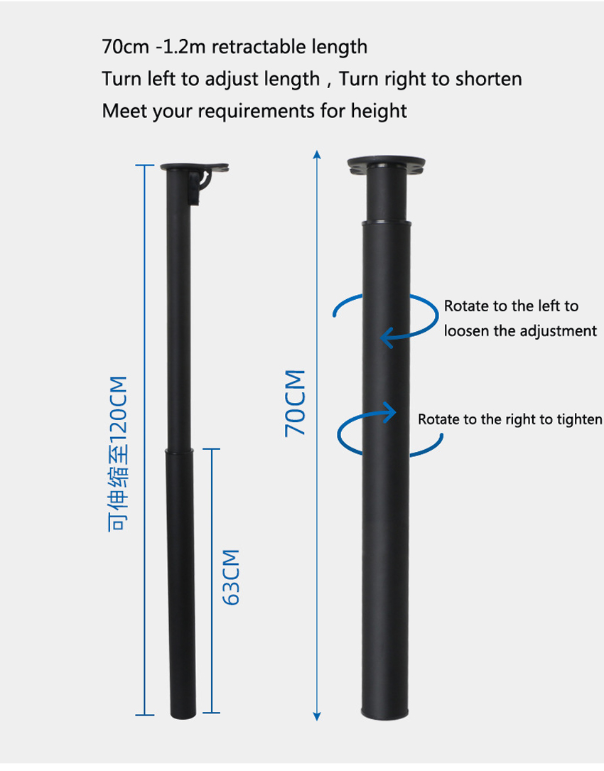 70-120CM Folding Bar Foot Supp - Furniture Hardware For Legs recension och pris