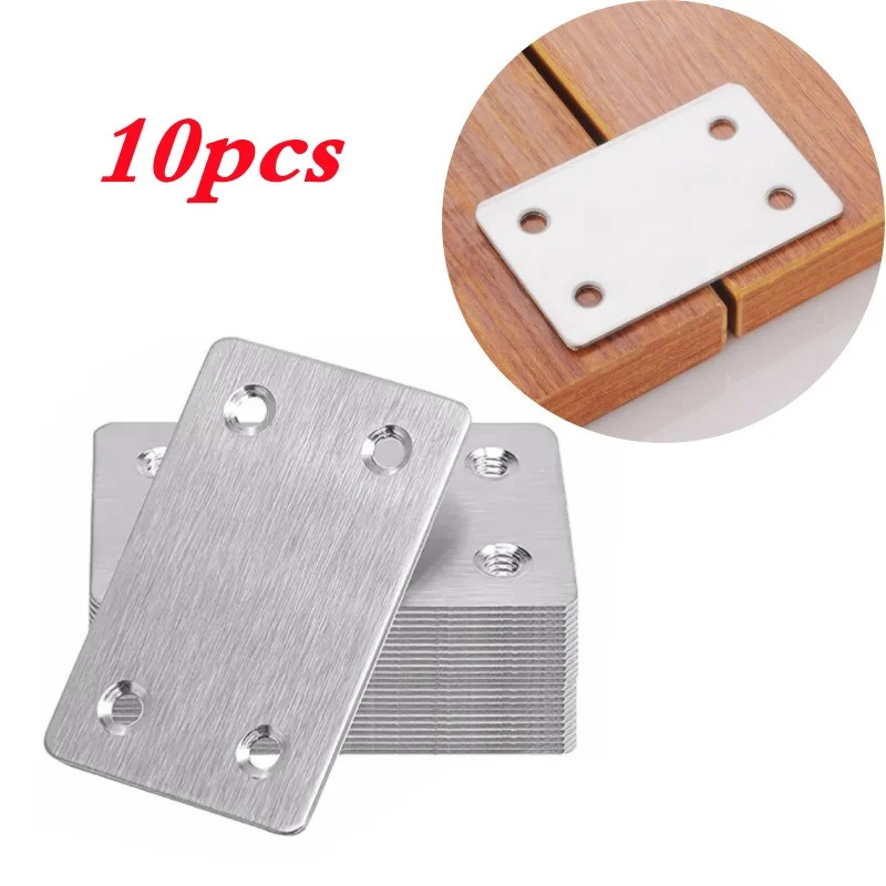 10Pcs Stainless Steel Flat Ang - Furniture Joinery Hardware recension och pris