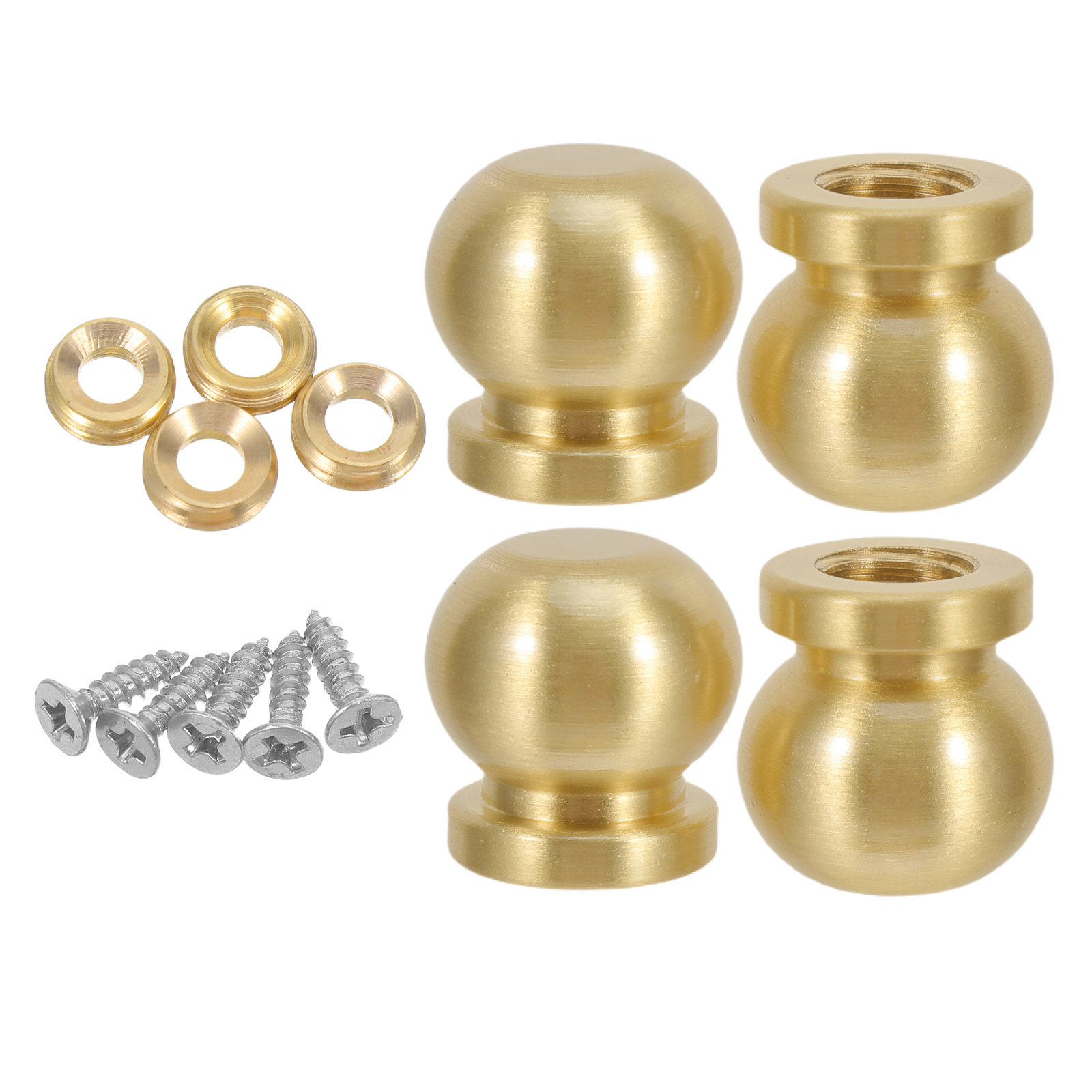 4pcs Brass Wooden Box Feet Bal - Furniture Hardware Replacement recension och pris