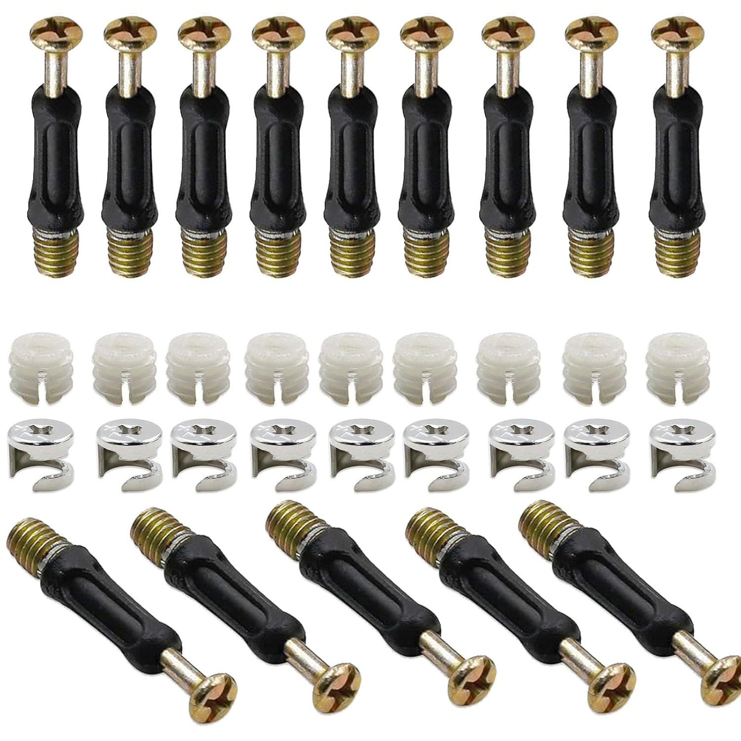 50 Sets 3 in 1 Furniture Conne - Furniture Joinery Hardware recension och pris