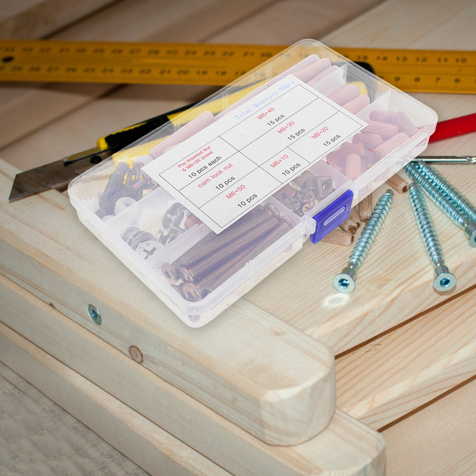 95Pcs Furniture Hardware Set B - Furniture Hardware Replacement recension och pris