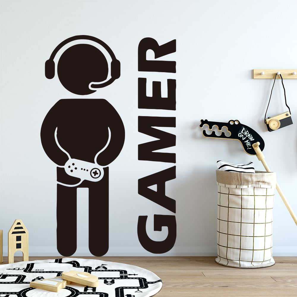 1pc Gamer Wall Art Decal For K - Furniture Hardware Pulls recension och pris