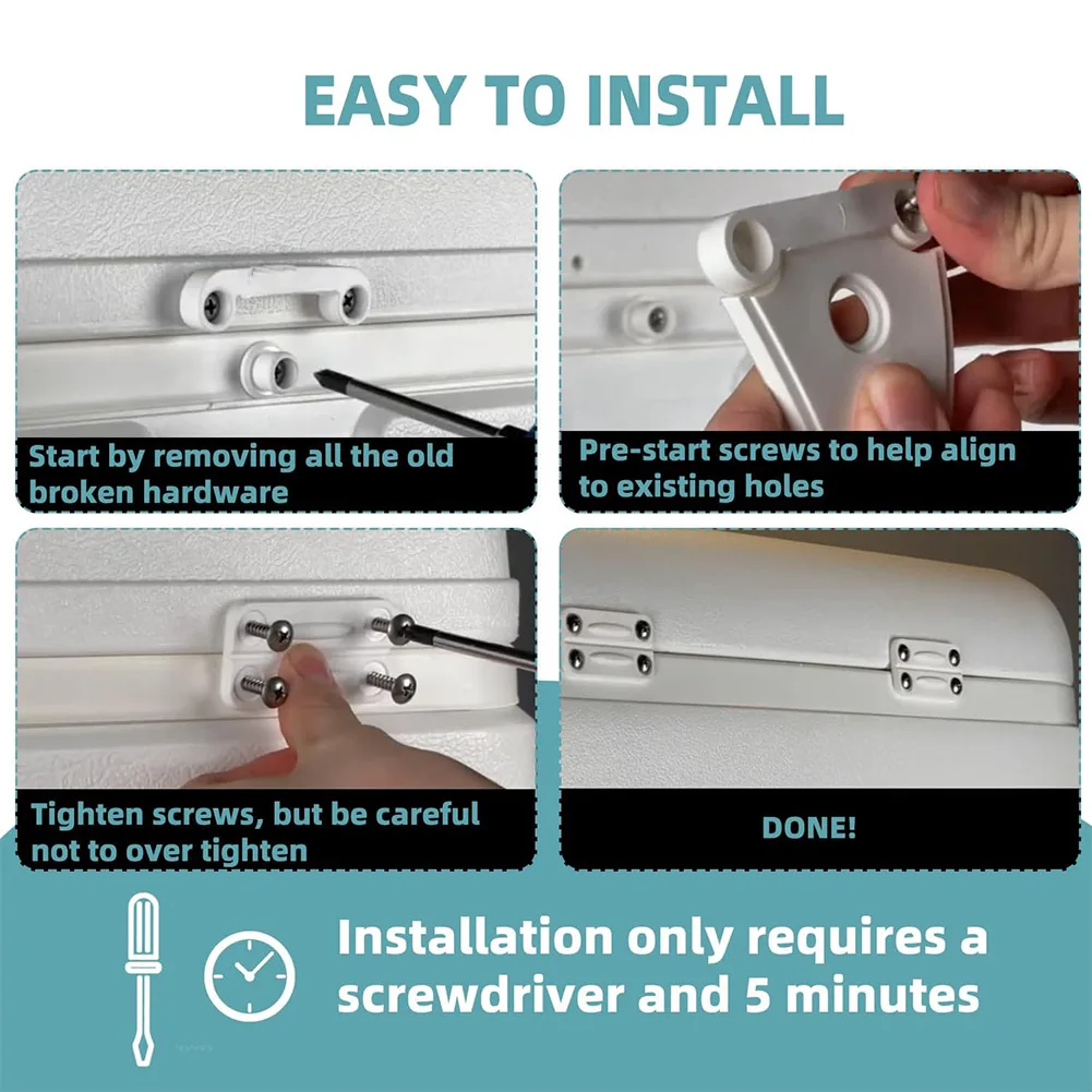 4Pack Hinges And 2 Latches Rep - Furniture Hardware Replacement recension och pris