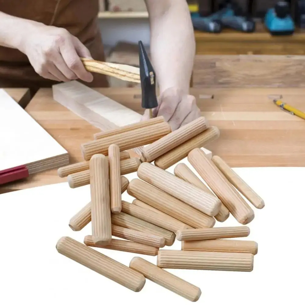 Wooden Dowel Pins 6/8mm Fluted - Furniture Joinery Hardware recension och pris
